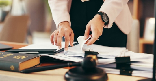 lawyer reviewing DUI evidences